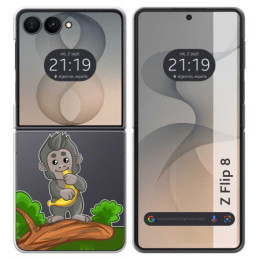 Funda Silicona Transparente para Samsung Galaxy Z Flip 8...