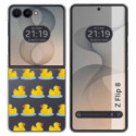 Funda Silicona Transparente para Samsung Galaxy Z Flip 8 5G diseño Pato Dibujos