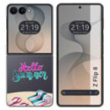 Funda Silicona Transparente para Samsung Galaxy Z Flip 8 5G diseño Summer Dibujos