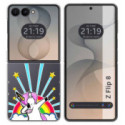 Funda Silicona Transparente para Samsung Galaxy Z Flip 8 5G diseño Unicornio Dibujos