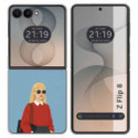 Funda Silicona para Samsung Galaxy Z Flip 8 5G diseño Mujer 04 Dibujos