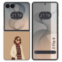Funda Silicona para Samsung Galaxy Z Flip 8 5G diseño Mujer 09 Dibujos