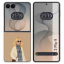 Funda Silicona para Samsung Galaxy Z Flip 8 5G diseño Mujer 10 Dibujos