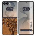 Funda Silicona para Samsung Galaxy Z Flip 8 5G diseño Cuero 03 Dibujos