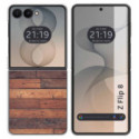 Funda Silicona para Samsung Galaxy Z Flip 8 5G diseño Madera 03 Dibujos