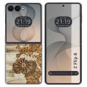 Funda Silicona para Samsung Galaxy Z Flip 8 5G diseño Madera 07 Dibujos