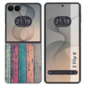 Funda Silicona para Samsung Galaxy Z Flip 8 5G diseño Madera 10 Dibujos