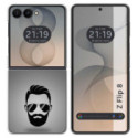 Funda Silicona para Samsung Galaxy Z Flip 8 5G diseño Barba Dibujos