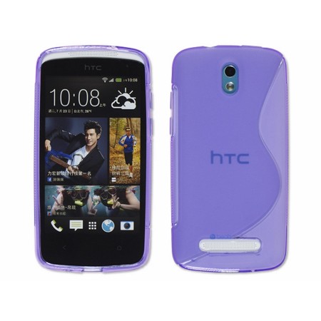 Funda Gel Tpu HTC Desire 500 S Line Color Morada