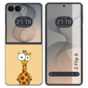Funda Silicona para Samsung Galaxy Z Flip 8 5G diseño Jirafa Dibujos