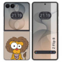Funda Silicona para Samsung Galaxy Z Flip 8 5G diseño Leon Dibujos