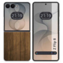 Funda Silicona para Samsung Galaxy Z Flip 8 5G diseño Madera Dibujos