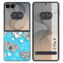 Funda Silicona para Samsung Galaxy Z Flip 8 5G diseño Mariposas Dibujos