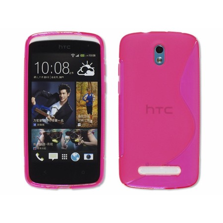 Funda Gel Tpu HTC Desire 500 S Line Color Rosa