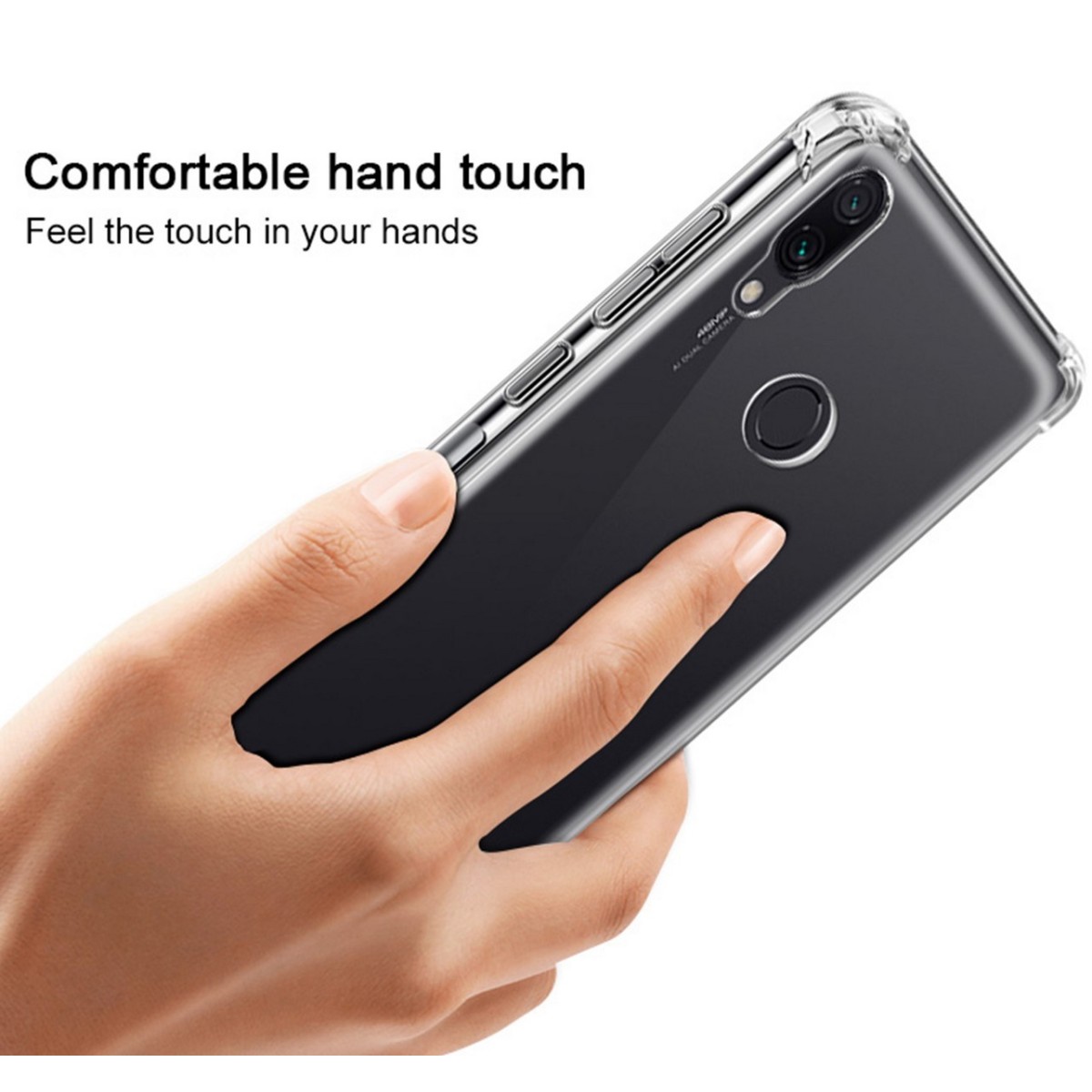 Funda Gel Tpu Anti-Shock Transparente para Xiaomi Redmi Note 7
