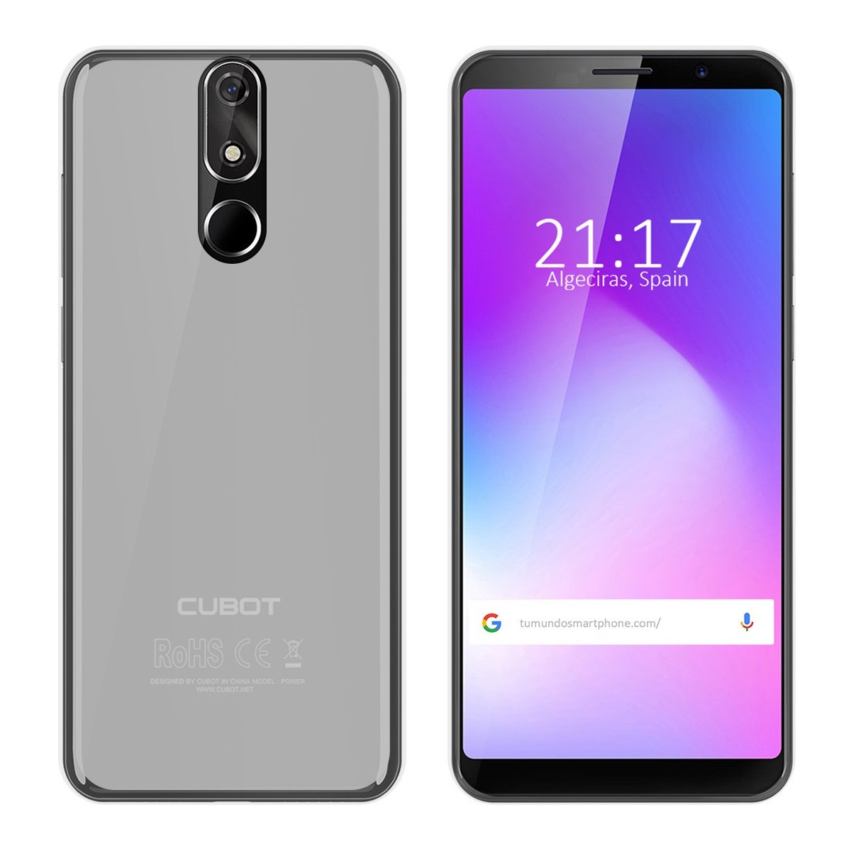 Funda Gel Tpu para Cubot Power Color Transparente