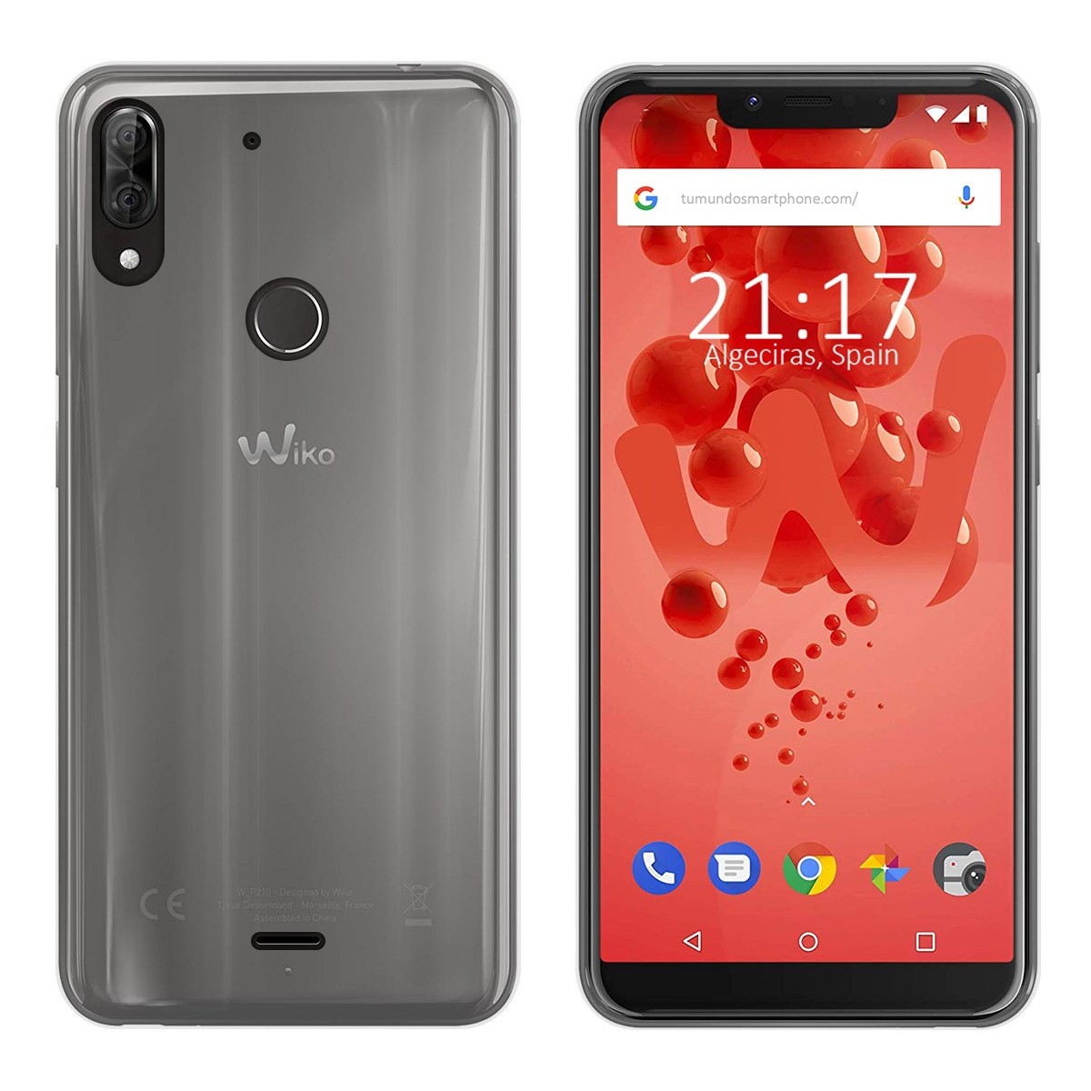 Funda Gel Tpu Fina Ultra-Thin 0,5mm Transparente para Wiko View2 Plus