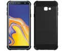 Funda Gel Tpu Anti-Shock Carbon Negra para Samsung Galaxy J4+ Plus