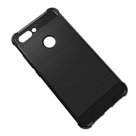 Funda Gel Tpu Anti-Shock Carbon Negra para Xiaomi Mi 8 Lite