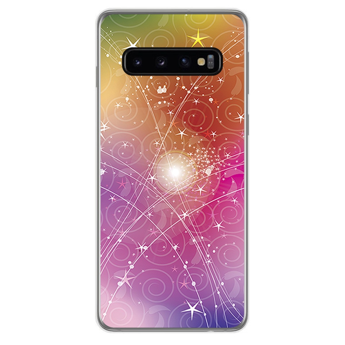 FUNDA de GEL TPU para Samsung Galaxy S10 diseño Abstracto Dibujos