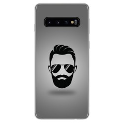 FUNDA de GEL TPU para Samsung Galaxy S10 diseño Barba Dibujos