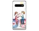 FUNDA de GEL TPU para Samsung Galaxy S10 diseño Café Dibujos