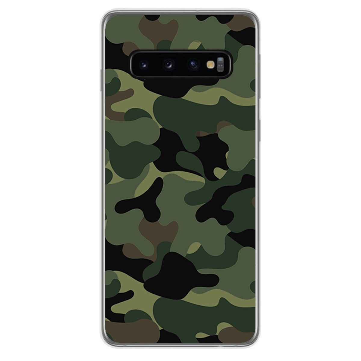 FUNDA de GEL TPU para Samsung Galaxy S10 diseño Camuflaje Dibujos