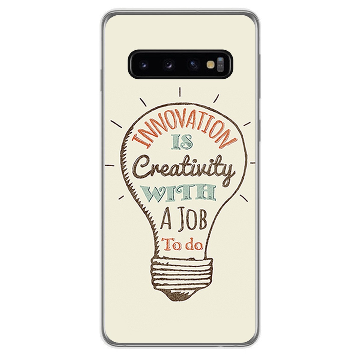 FUNDA de GEL TPU para Samsung Galaxy S10 diseño Creativity Dibujos