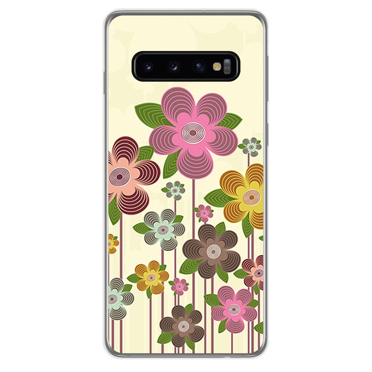 FUNDA de GEL TPU para Samsung Galaxy S10 diseño Primavera En Flor Dibujos