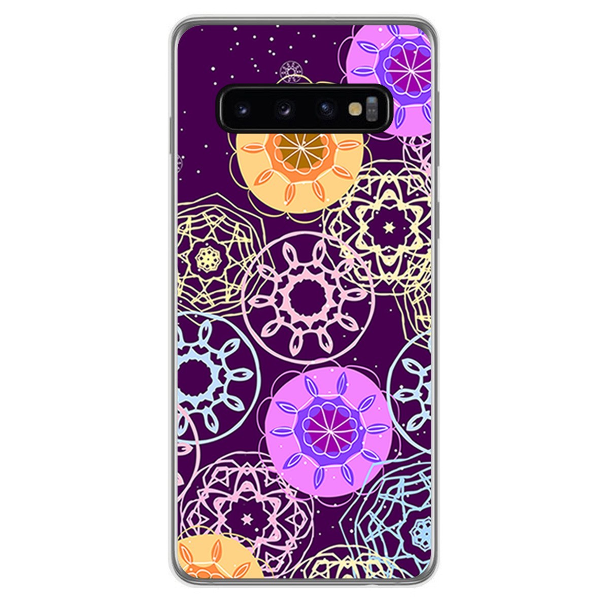 FUNDA de GEL TPU para Samsung Galaxy S10 diseño Radial Dibujos