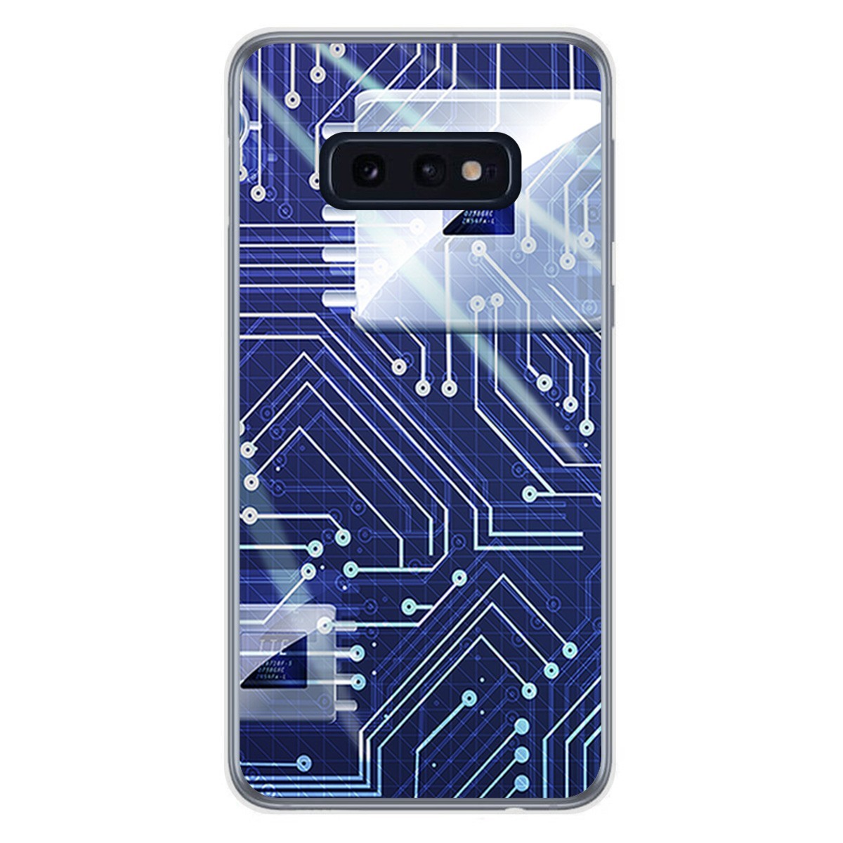 FUNDA de GEL TPU para Samsung Galaxy S10e diseño Circuito Dibujos