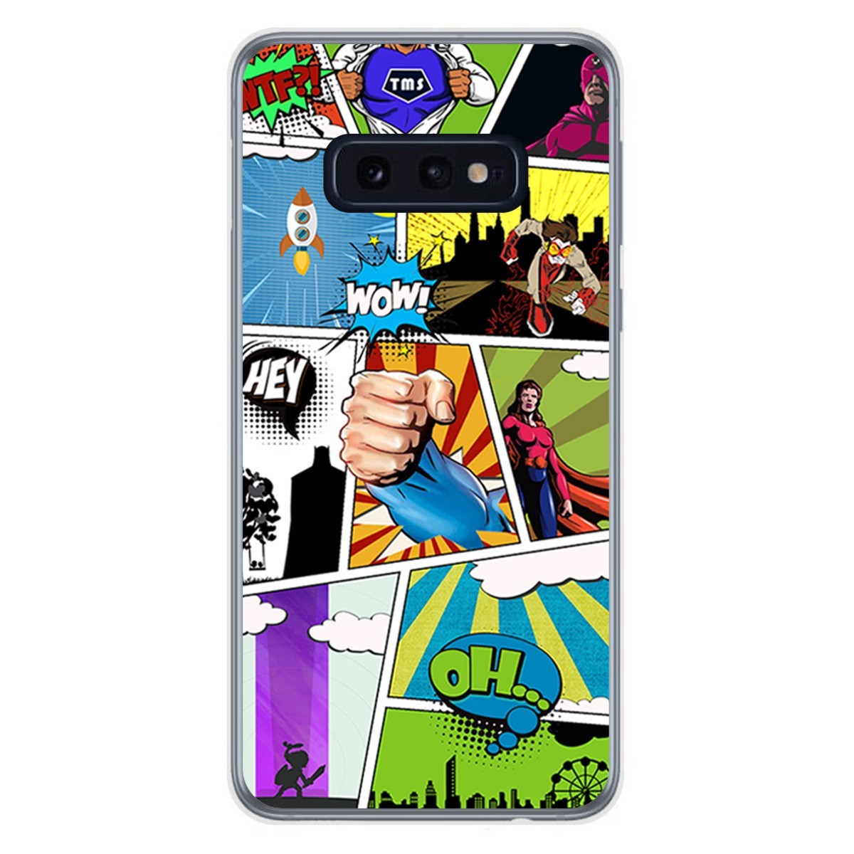 FUNDA de GEL TPU para Samsung Galaxy S10e diseño Comic Dibujos