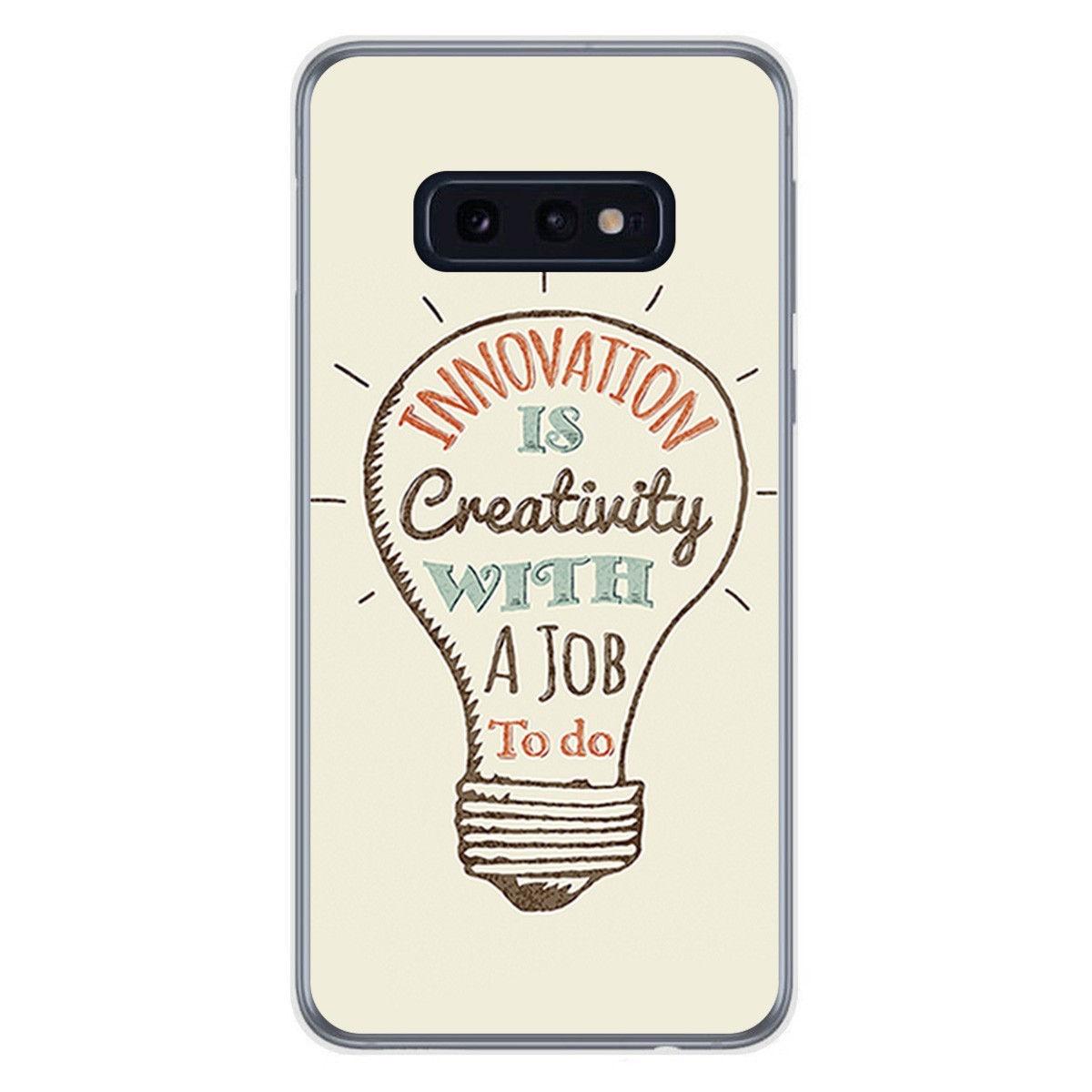 FUNDA de GEL TPU para Samsung Galaxy S10e diseño Creativity Dibujos