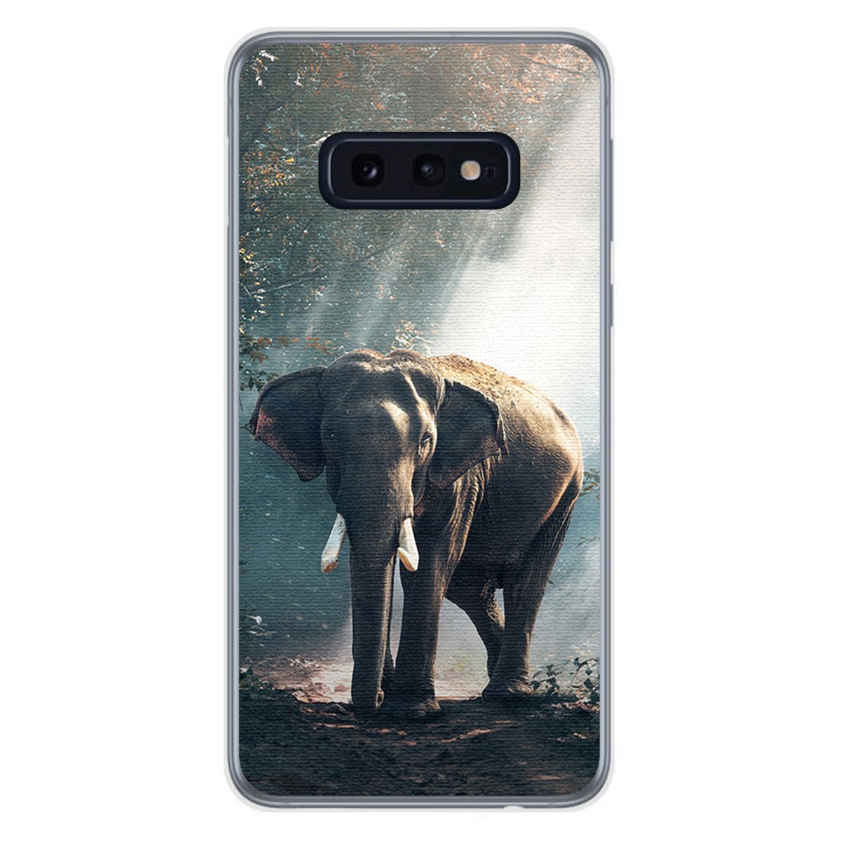 FUNDA de GEL TPU para Samsung Galaxy S10e diseño Elefante Dibujos