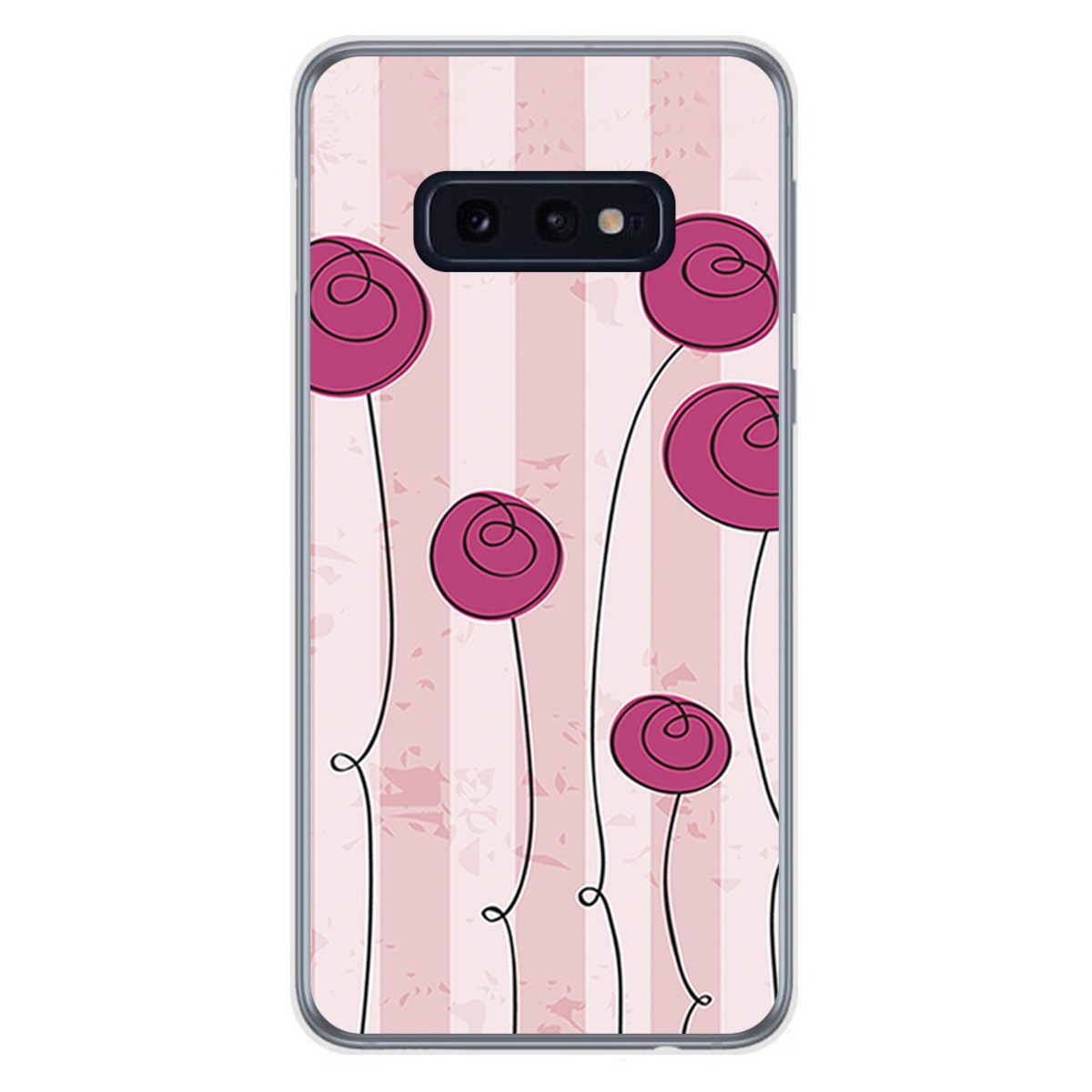 FUNDA de GEL TPU para Samsung Galaxy S10e diseño Flores Vintage Dibujos