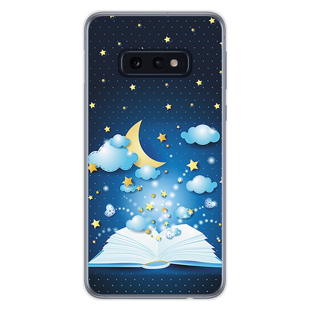 FUNDA de GEL TPU para Samsung Galaxy S10e diseño Libro Cuentos Dibujos