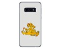 FUNDA de GEL TPU para Samsung Galaxy S10e diseño Leones Dibujos