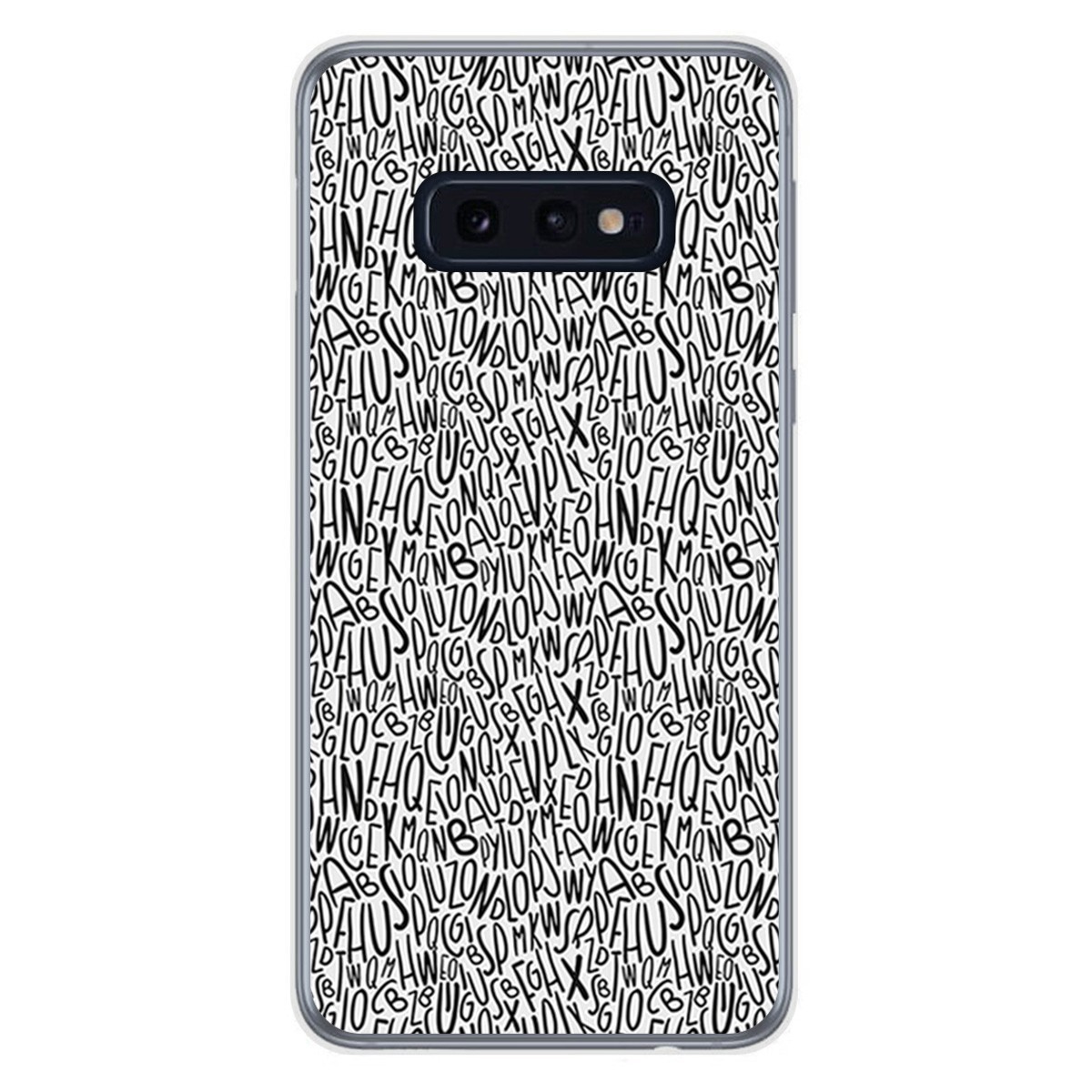 FUNDA de GEL TPU para Samsung Galaxy S10e diseño Letras Dibujos