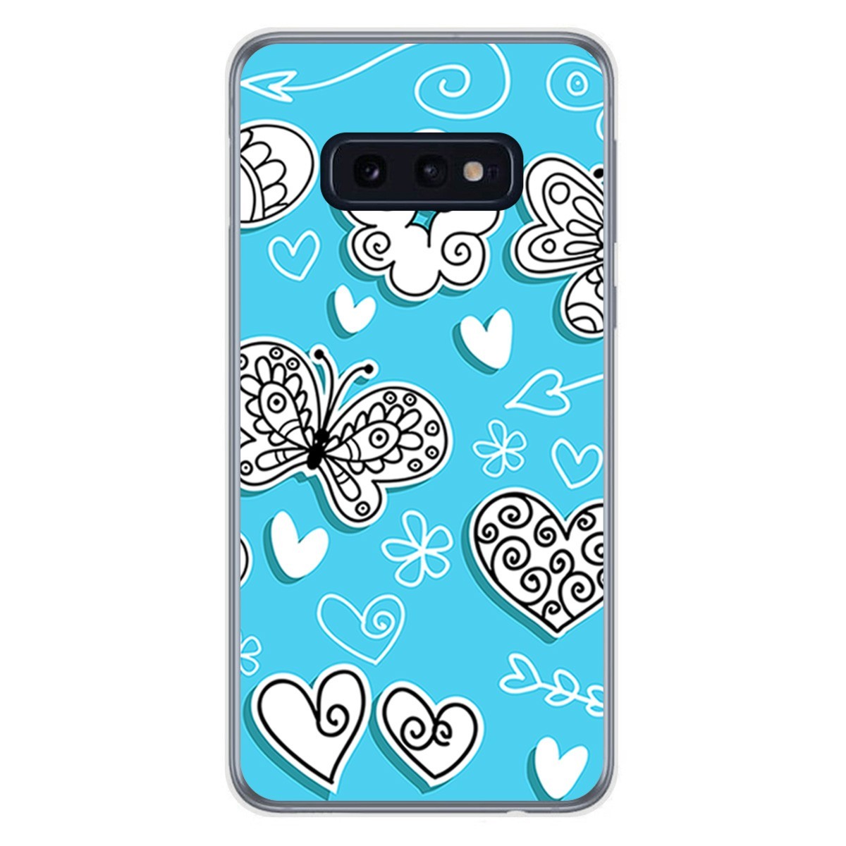 FUNDA de GEL TPU para Samsung Galaxy S10e diseño Mariposas Dibujos