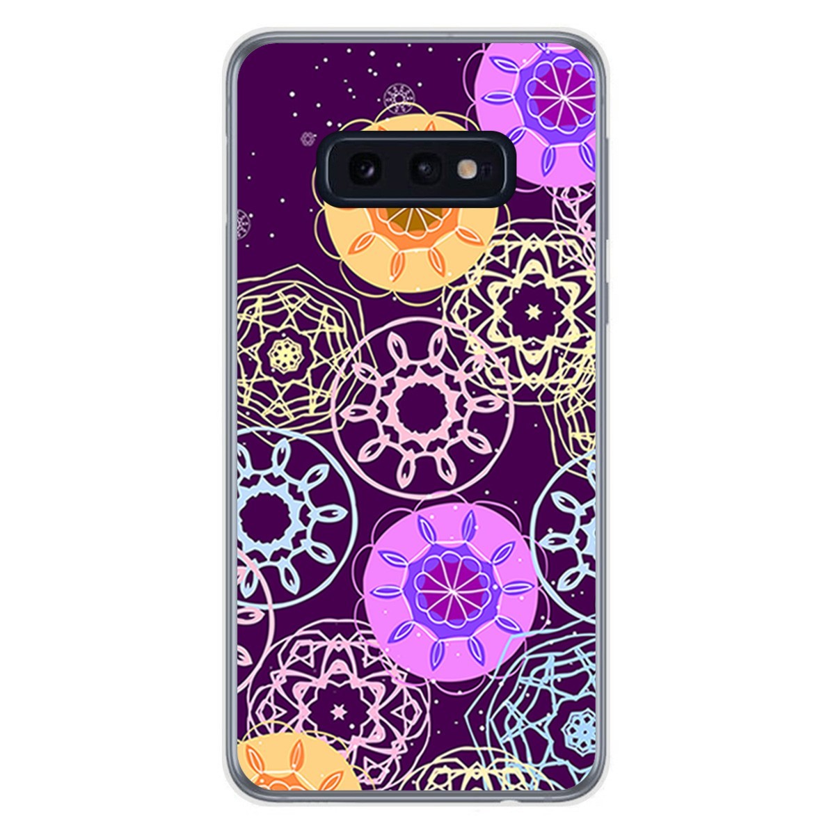 FUNDA de GEL TPU para Samsung Galaxy S10e diseño Radial Dibujos