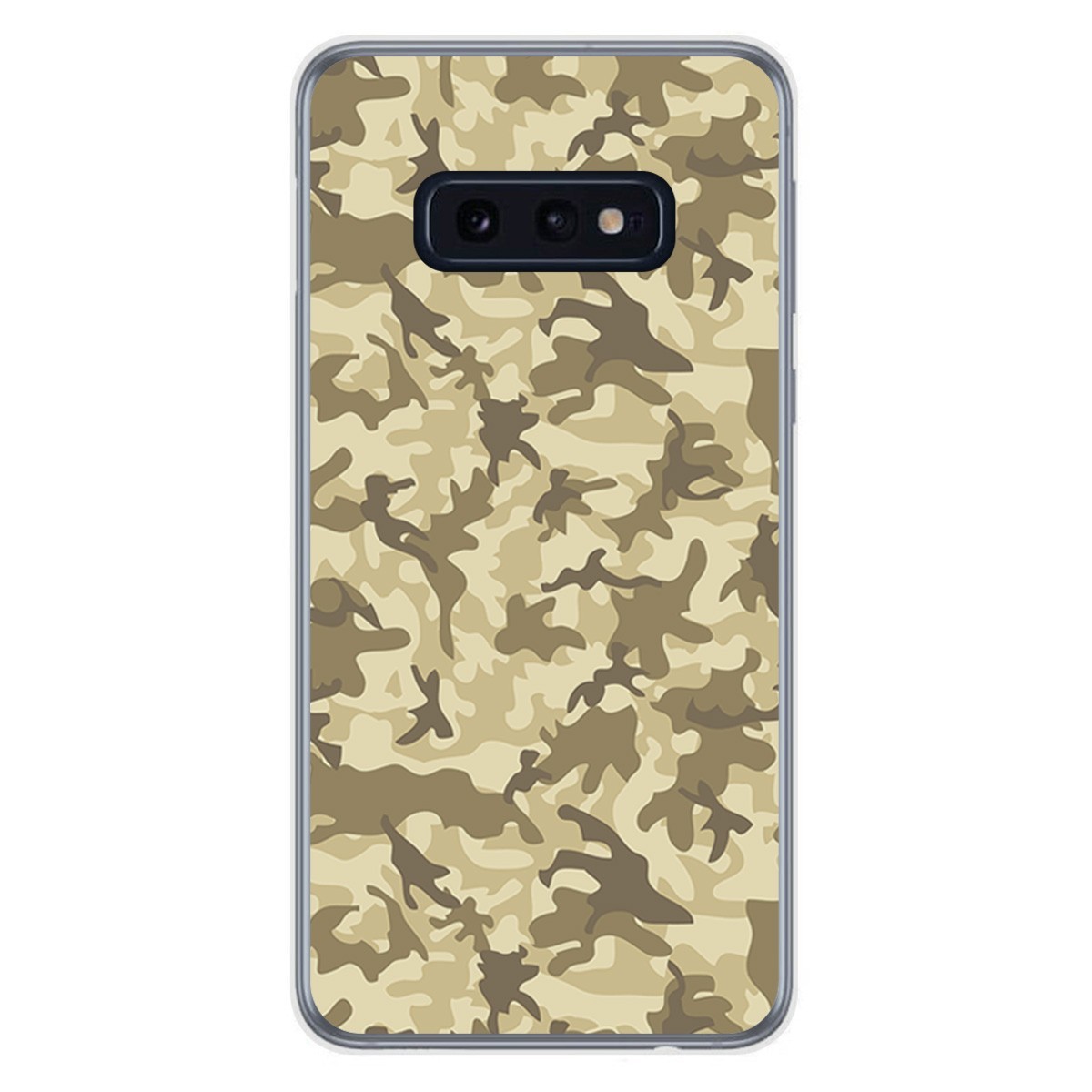 FUNDA de GEL TPU para Samsung Galaxy S10e diseño Sand Camuflaje Dibujos