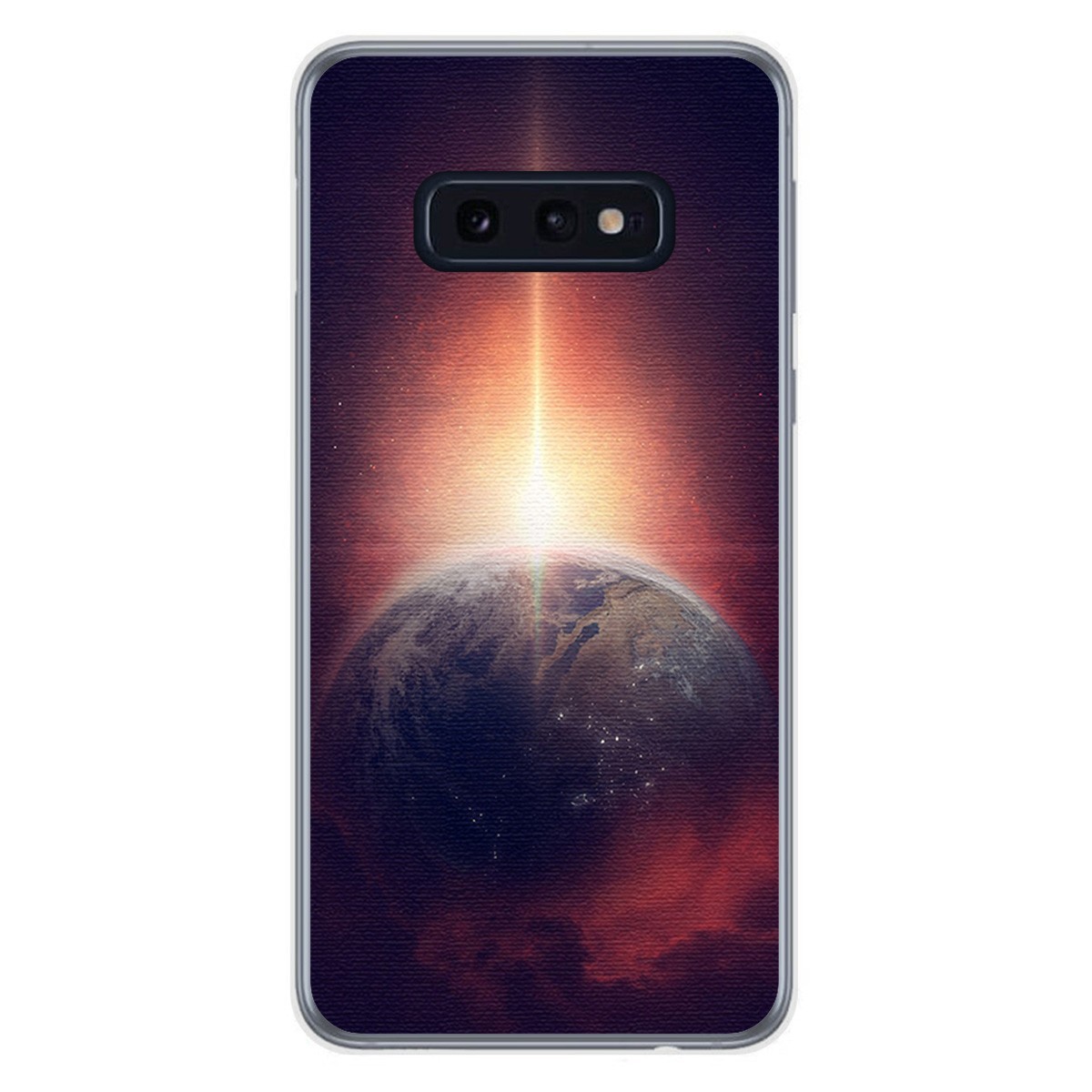 FUNDA de GEL TPU para Samsung Galaxy S10e diseño Tierra Dibujos