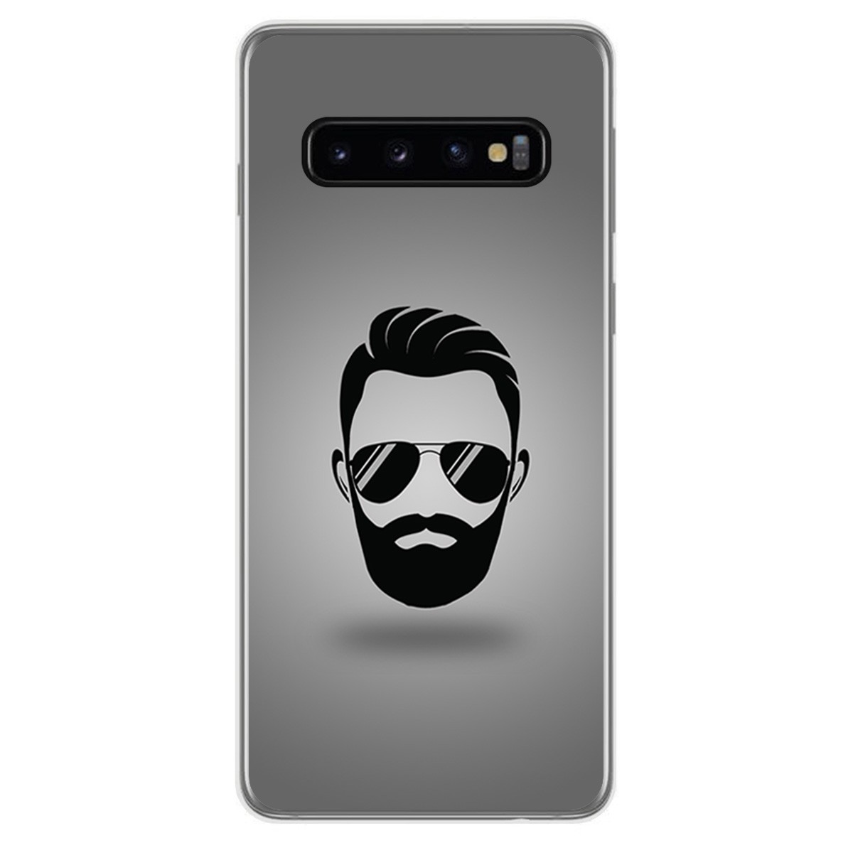 FUNDA de GEL TPU para Samsung Galaxy S10 Plus diseño Barba Dibujos