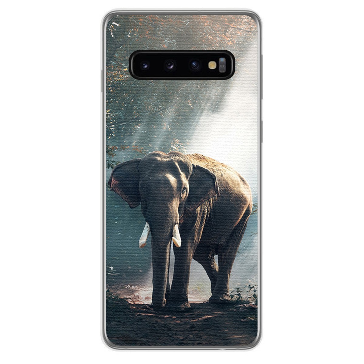 FUNDA de GEL TPU para Samsung Galaxy S10 Plus diseño Elefante Dibujos