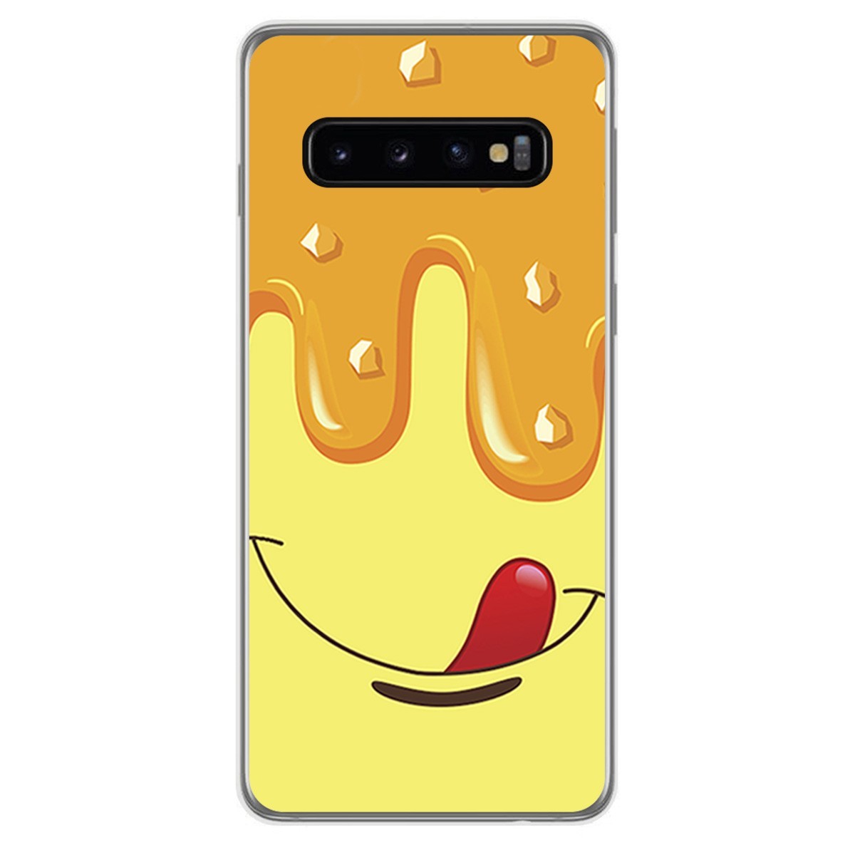 FUNDA de GEL TPU para Samsung Galaxy S10 Plus diseño Helado Vainilla Dibujos
