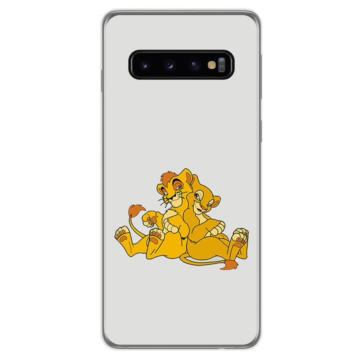 FUNDA de GEL TPU para Samsung Galaxy S10 Plus diseño Leones Dibujos