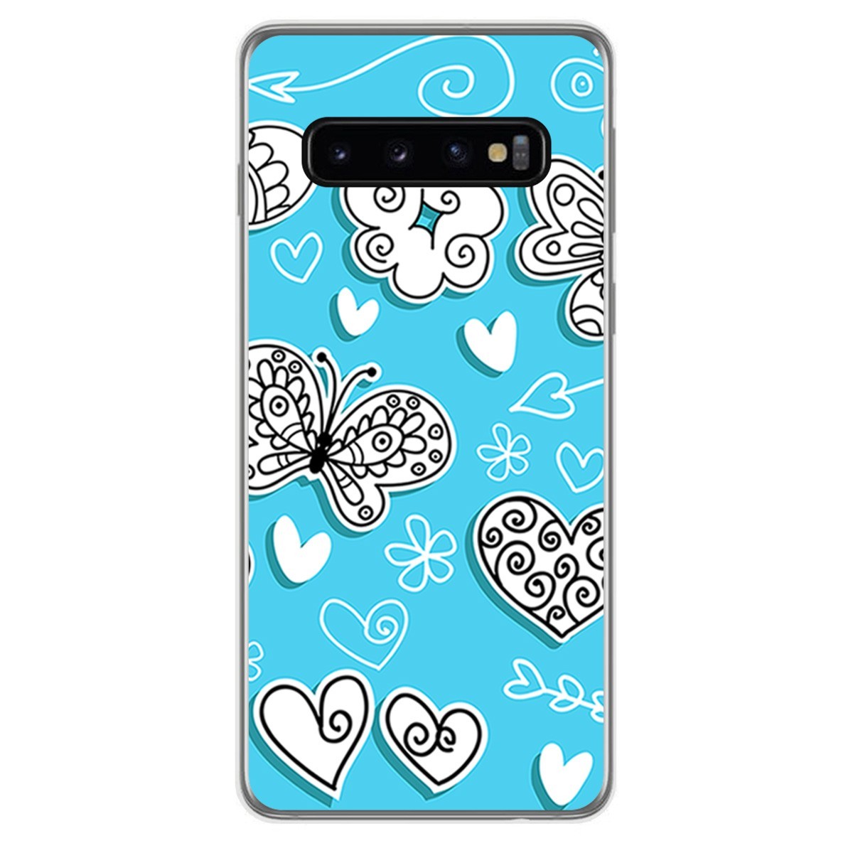 FUNDA de GEL TPU para Samsung Galaxy S10 Plus diseño Mariposas Dibujos