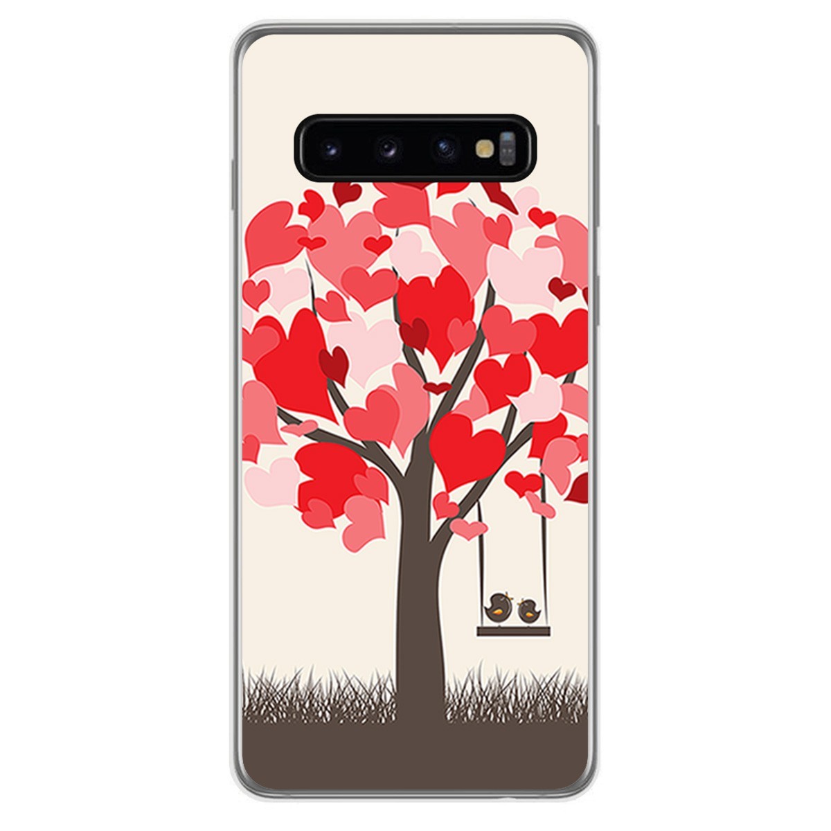 FUNDA de GEL TPU para Samsung Galaxy S10 Plus diseño Pajaritos Dibujos