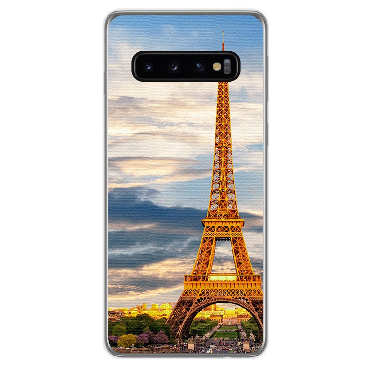 FUNDA de GEL TPU para Samsung Galaxy S10 Plus diseño Paris Dibujos