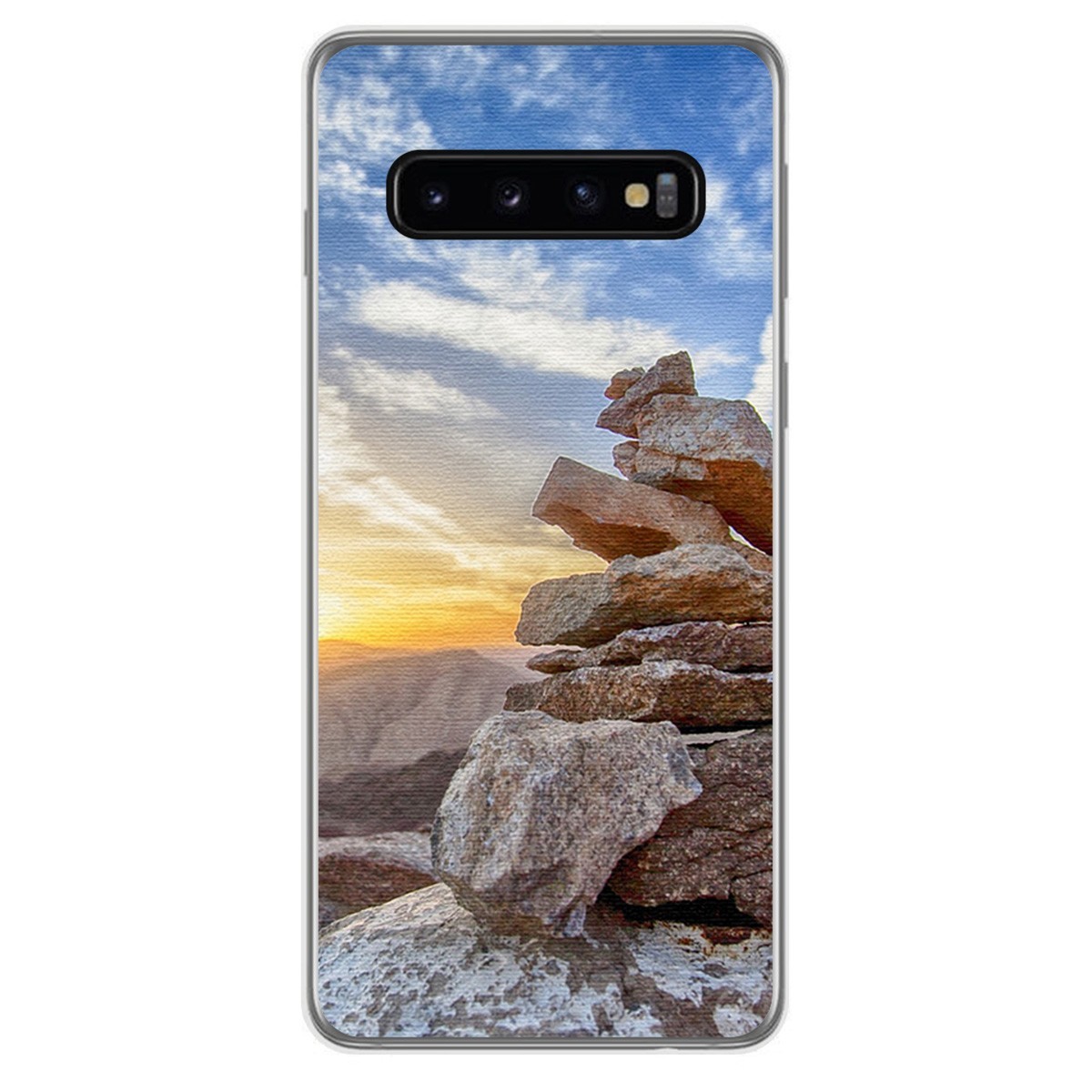 FUNDA de GEL TPU para Samsung Galaxy S10 Plus diseño Sunset Dibujos